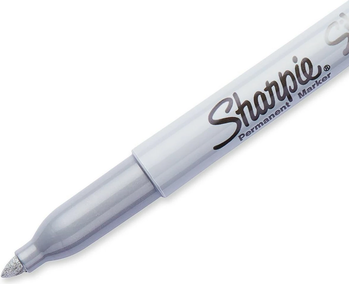 Marker permanent Sharpie 1986004, fine tip, 0.9mm, argjendtë, i zi