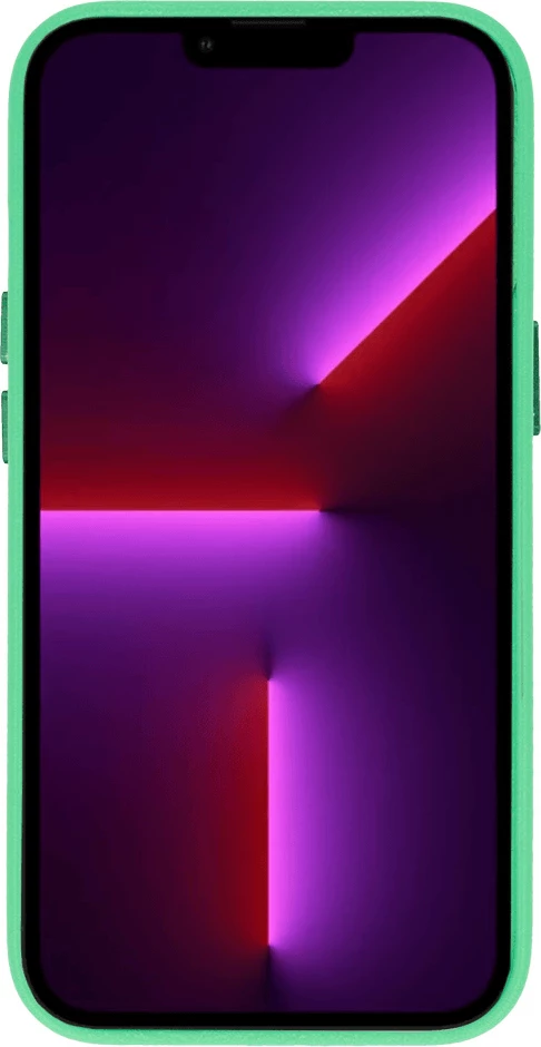 Mbështjellës ONASI MagSafe për iPhone 13 6.1, lëkurë + silikon, Mint