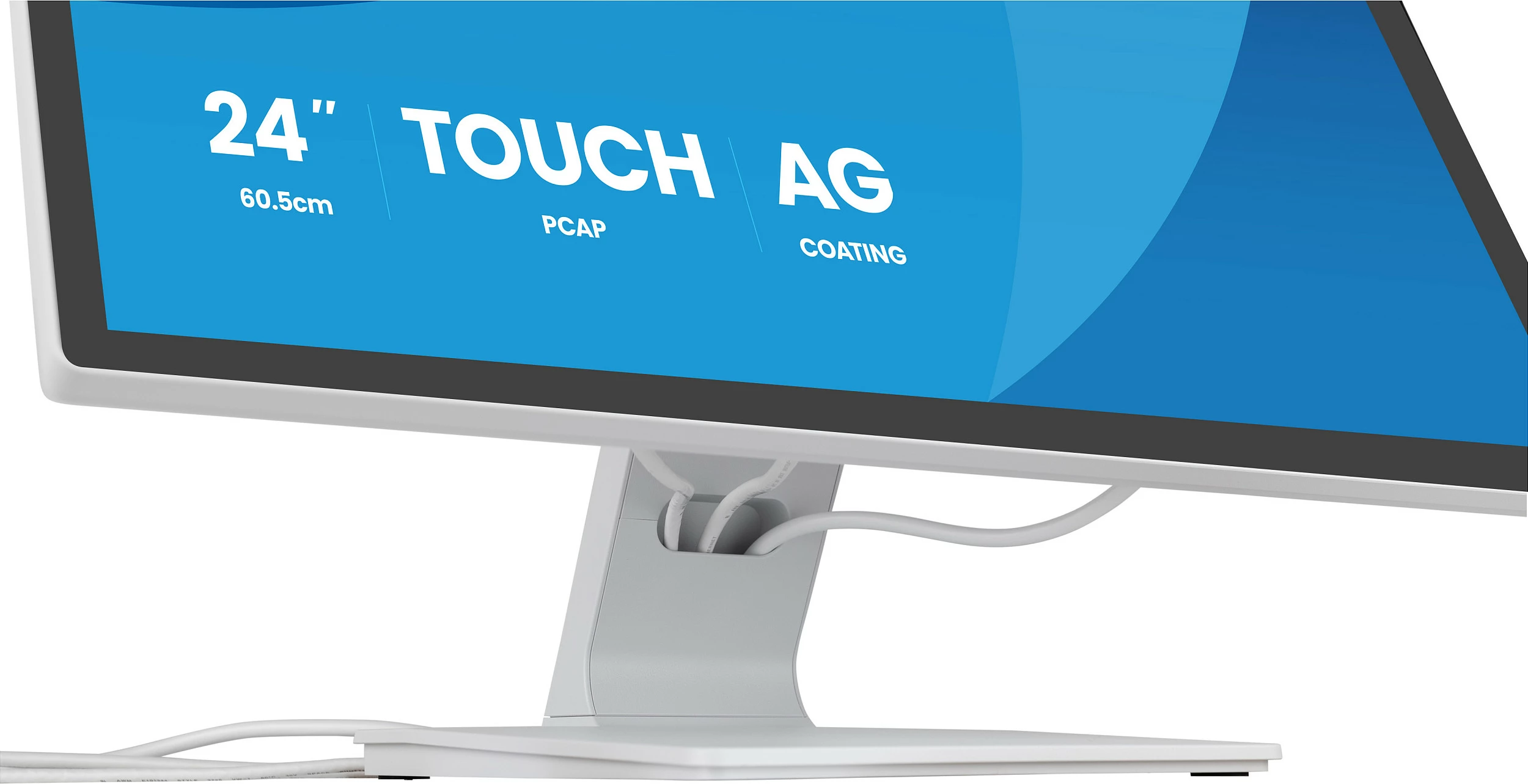 Monitor me prekje iiyama ProLite T2452MSC-W2AG, 24" FHD, USB hub, altoparlantë, i bardhë