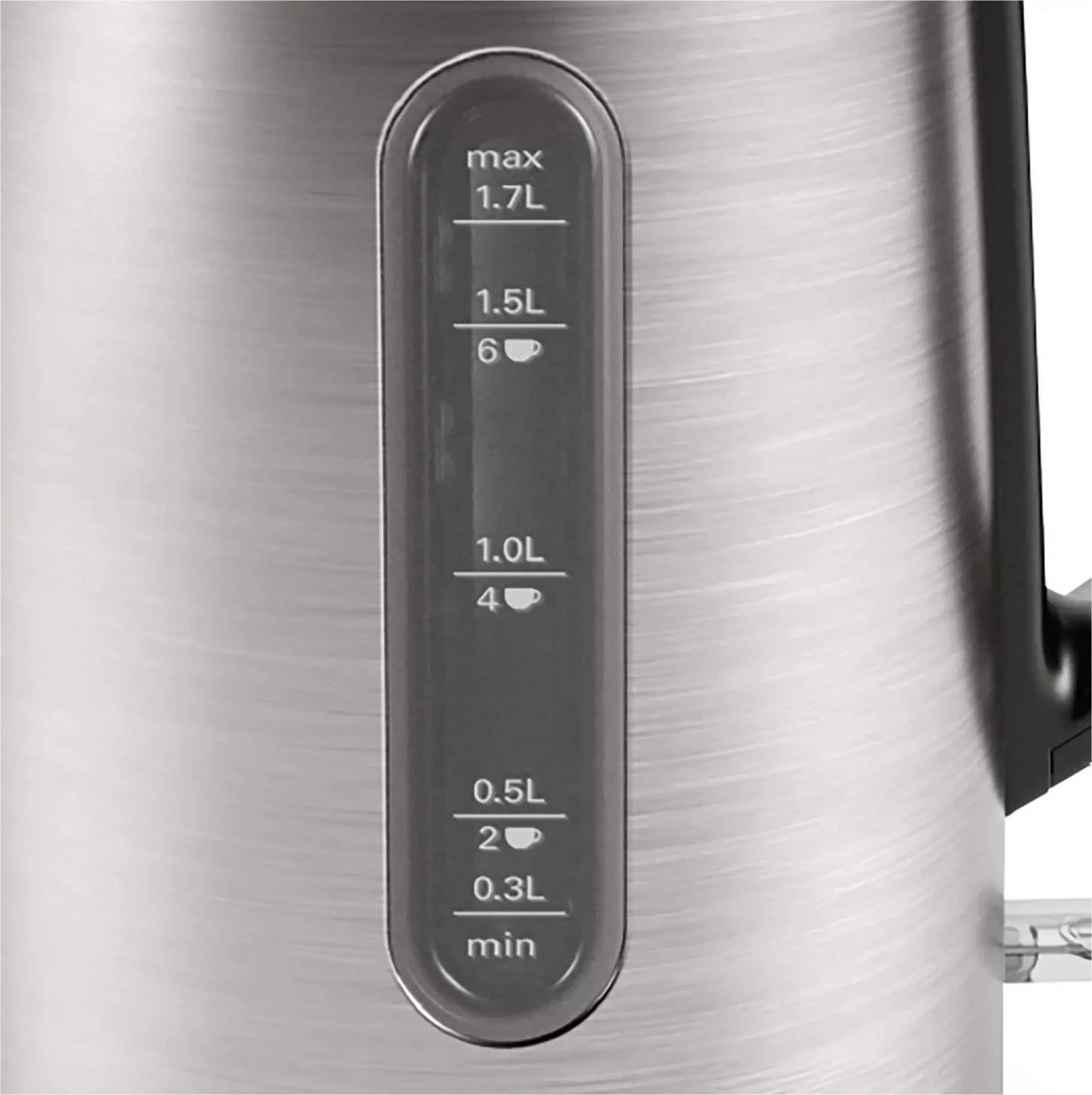 Çajnik Bosch DesignLine TWK4P440, 1.7 litra, 2400W, ngjyrë argjendi