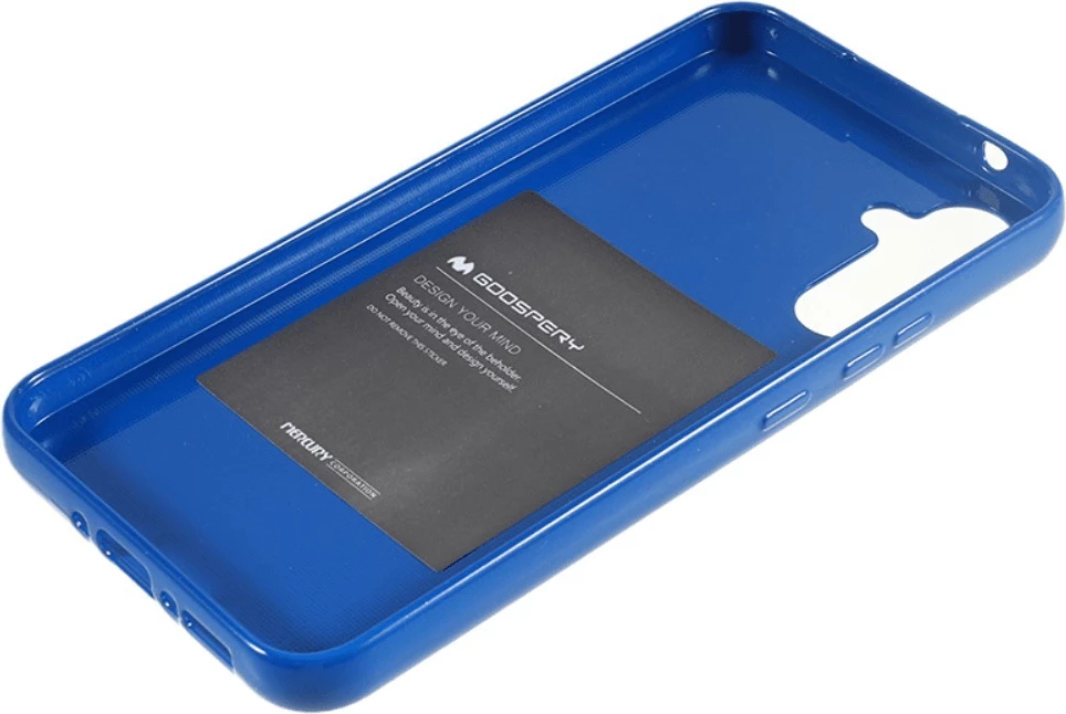 Mbështjellës Goospery Jelly për Samsung Galaxy A14, silikon i hollë, blu