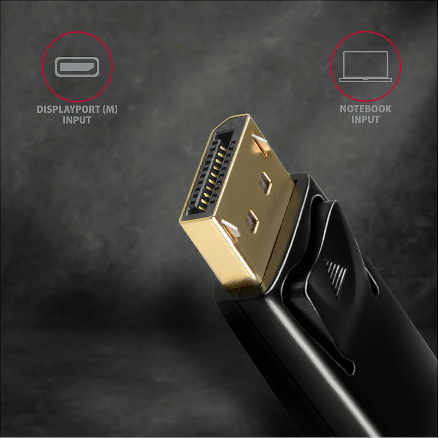 Adapter DisplayPort në HDMI Axagon RVD-HI14N, 4K/30Hz, i zi