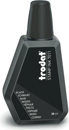 Boje për vula Trodat 7011, e zezë, 28ml