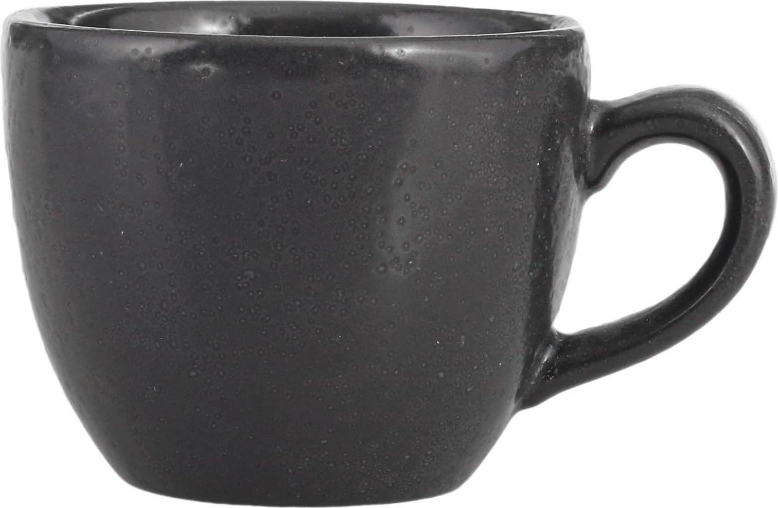 Filxhan espresso Porland Seasons Coal 80 ml, porcelan, i zi, set 6 copë