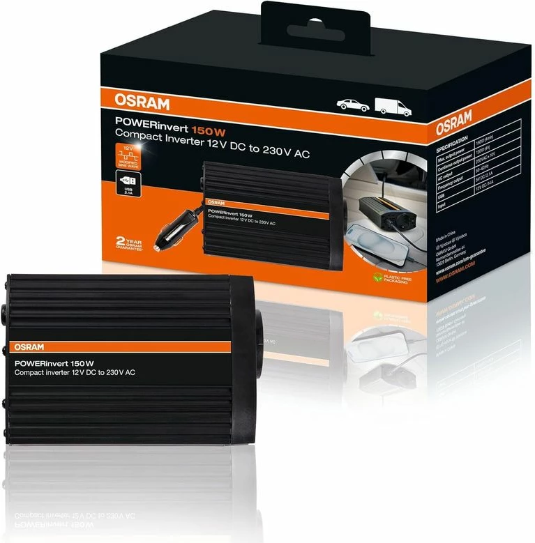 Invertor 150w 12v To 230v Mbushje Loptop Etj