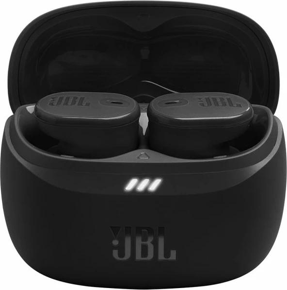 Kufje JBL Tune Buds 2 True Wireless me mikrofon, ANC adaptive, Bluetooth 5.3, IP54, të zeza, me kuti karikimi