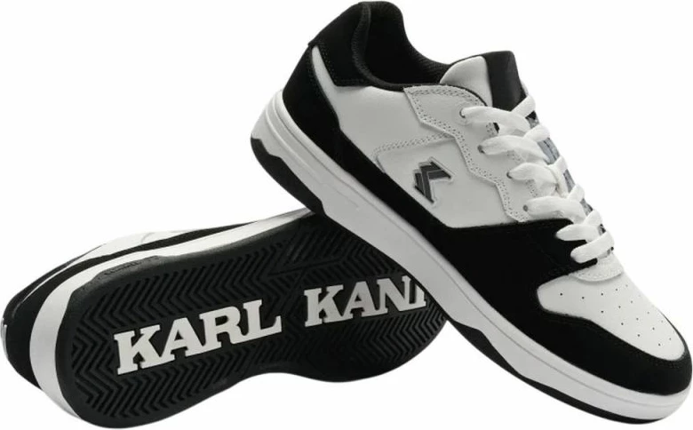 Këpucë meshkuj Karl Kani, të bardha dhe të zeza