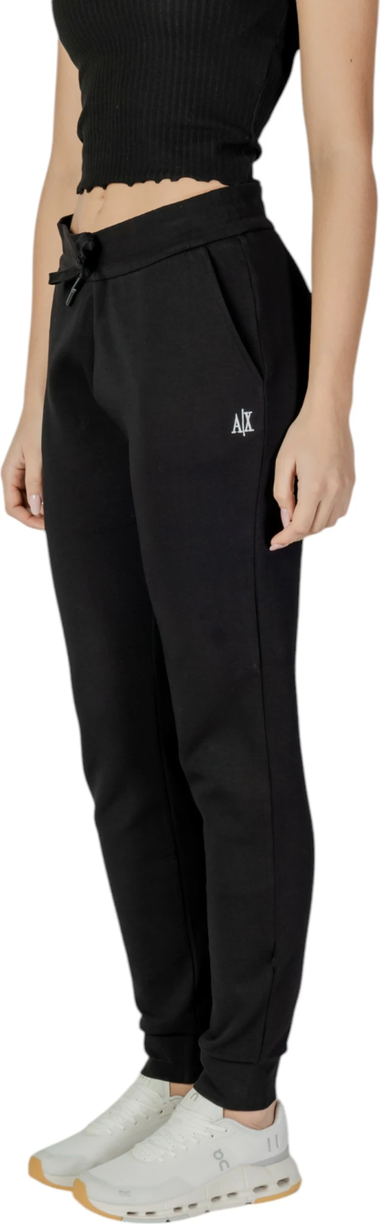 Pantallona sportive për femra Armani Exchange XW000824 AF10818, të zeza [Madhësia: L]