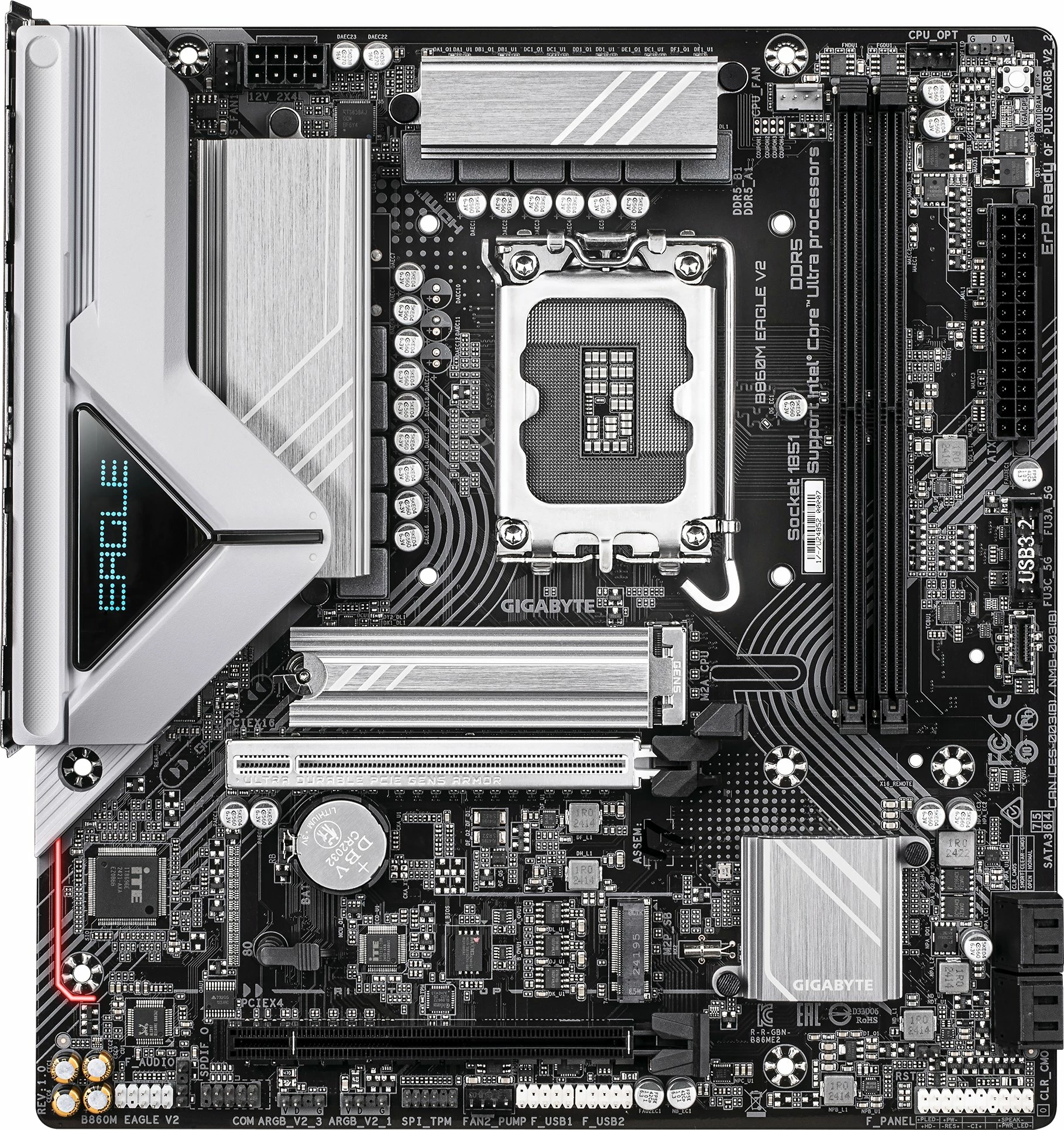 Pllakë amë Gigabyte B860M EAGLE V2 Micro ATX, LGA 1851, DDR5 deri 128GB