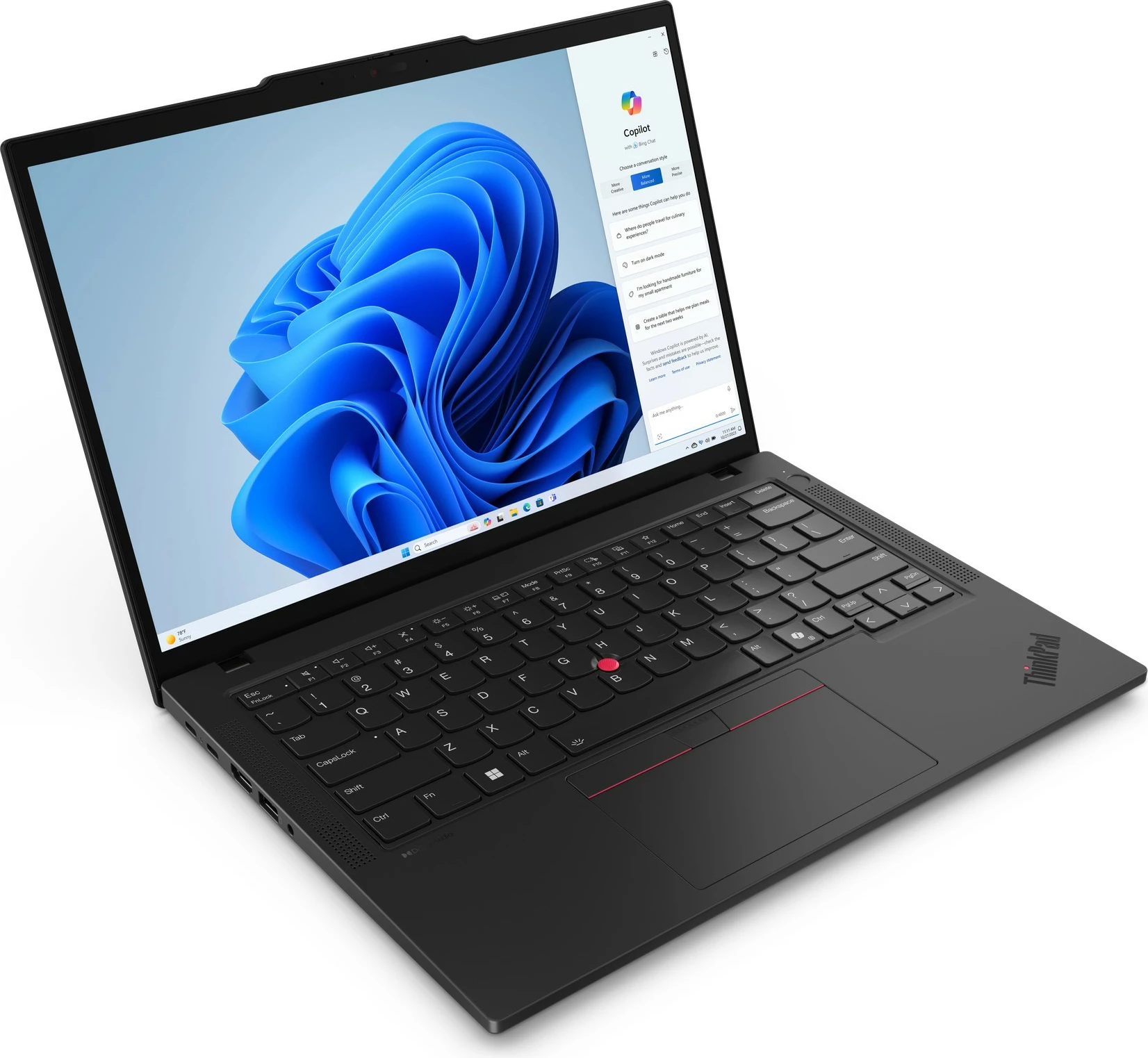 Laptop Lenovo ThinkPad T14 Gen 5, AMD Ryzen 7 PRO, 32 GB RAM, 1 TB, E zezë