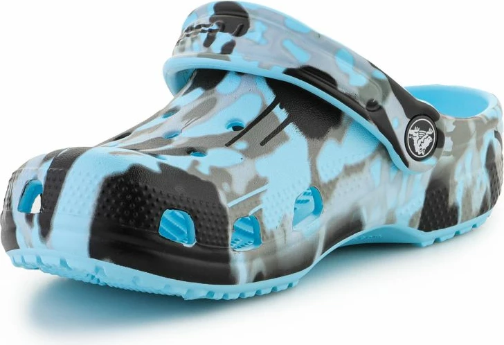 Atlete për fëmijë Crocs Classic Spray camo Clog, ngjyrë blu e errët
