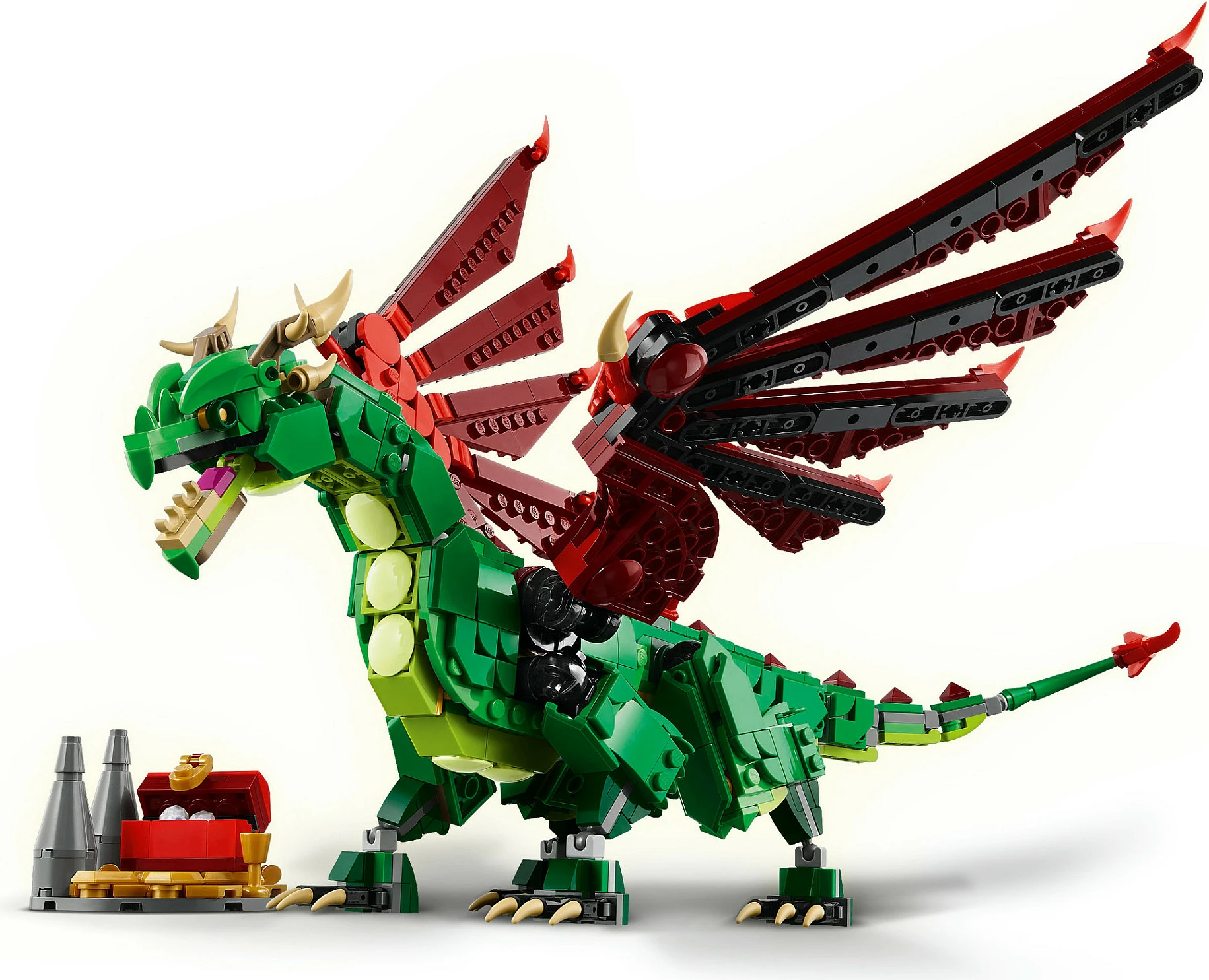 Set ndërtimi LEGO Creator Green Dragon 31161, shumëngjyrësh