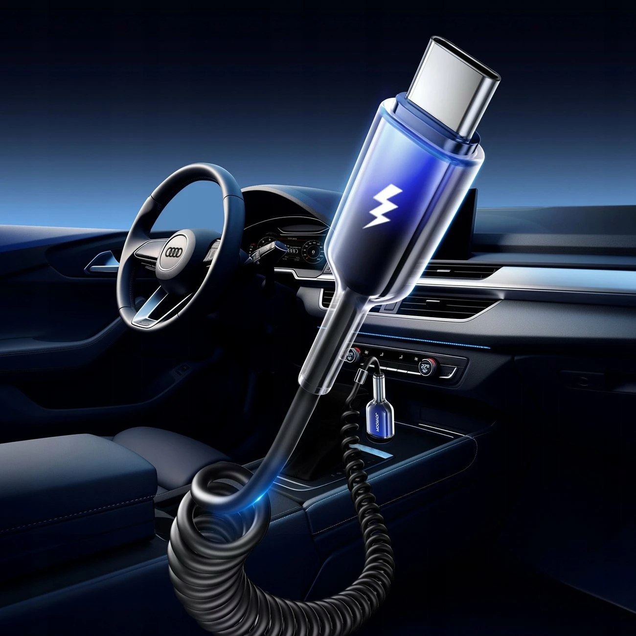 Kabllo USB Joyroom S-A43 Crystal-Clear Series (JYR1104) 1.5 m, USB-A në USB-C, 3A, e zezë