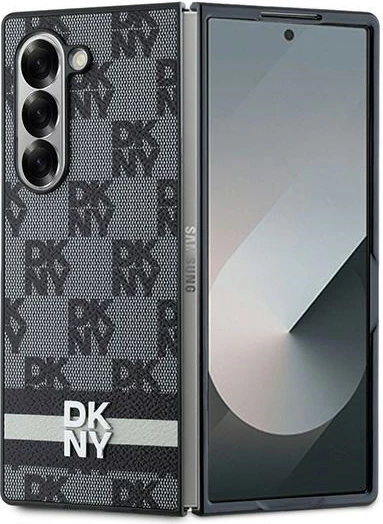 Mbështjellës DKNY për Samsung Galaxy Z Fold 6, motiv shahu, i zi