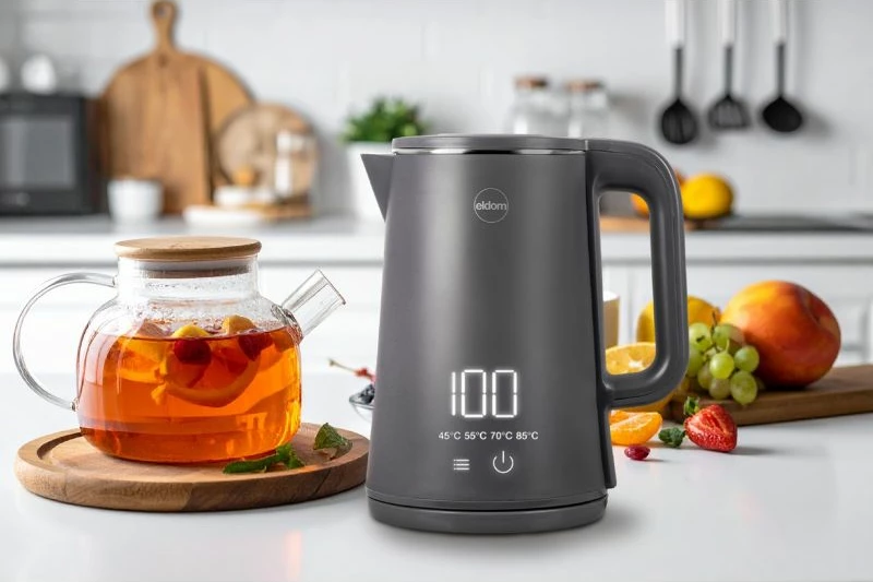 Çajnik pa kabllo ELDOM C515S ORRA, gri, 1.8L