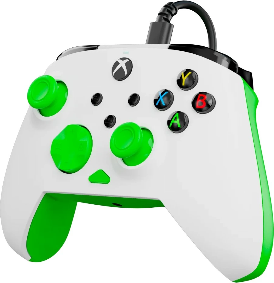 Kontroller me kabllo Turtle Beach Rematch Core për Xbox dhe PC, bardhë/jeshile