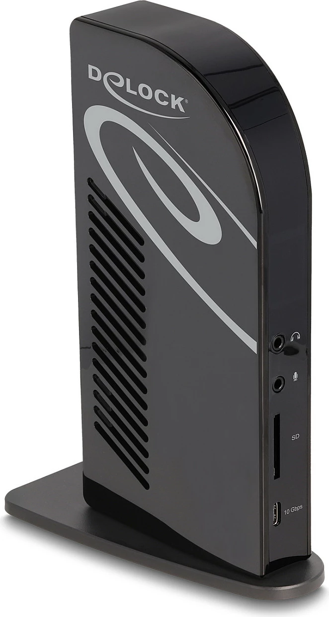 Docking station USB-C DeLOCK Triple Display DisplayLink 4K, PD 96W, LAN, HDMI/DP, e zezë