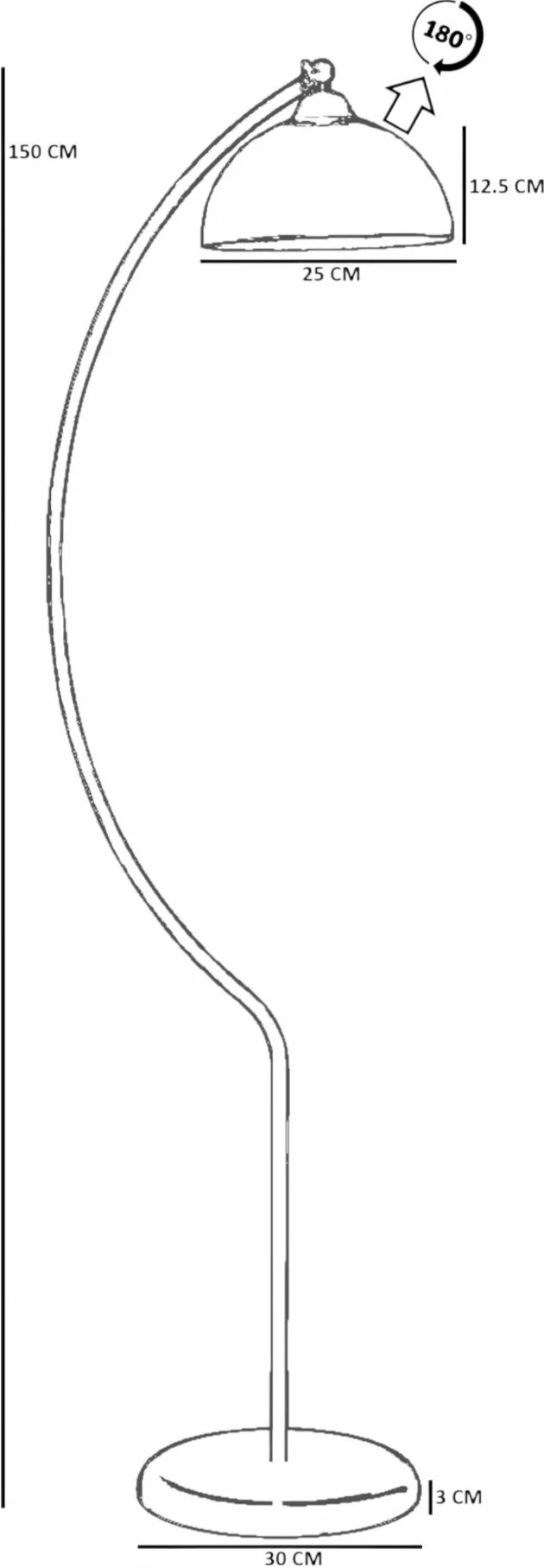 Llambë dyshemeje Opviq, e bardhë, 8951-9