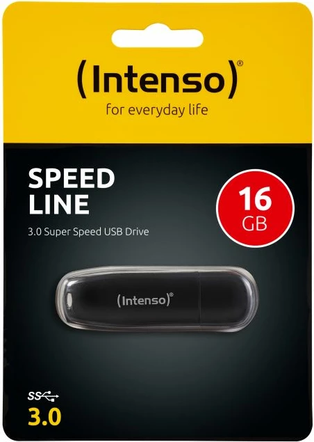 USB flash drive INTENSO Speed Line 16GB USB 3.2 70MB/s, e zezë