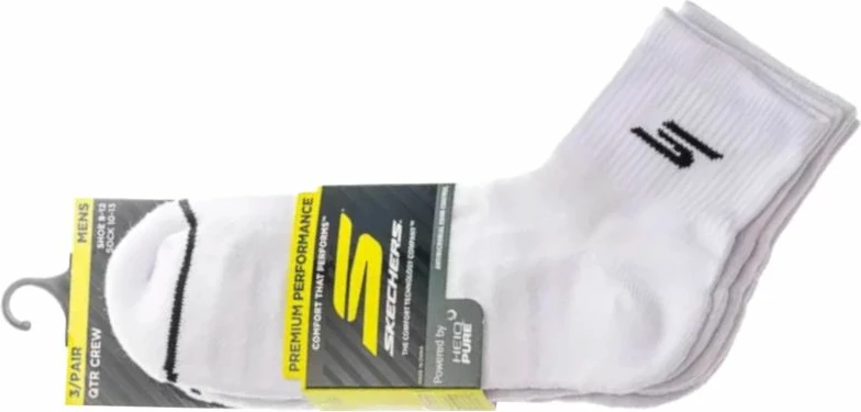 Çorape meshkuj Skechers S119050H-WHT, të bardha, set 3 copë [Madhësia: 43 - 46]