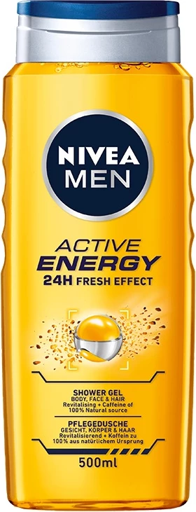 Xhel dushi për meshkuj Nivea Men Active Energy 500ml