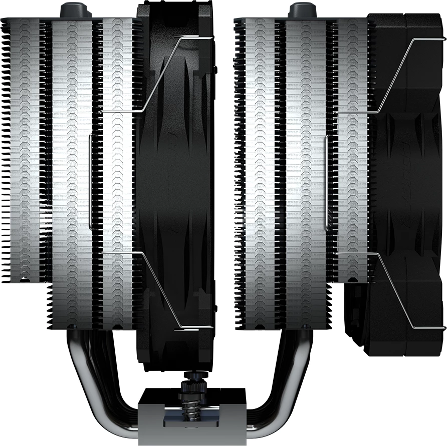 Ftohës CPU COUGAR FORZA 135, dual tower, ajror, 120mm + 140mm PWM, i zi