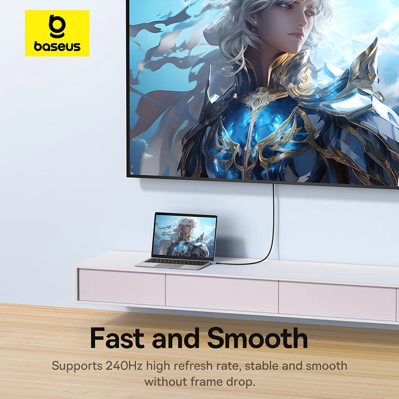 Kabllo USB-C në HDMI Baseus BS-OH064, 1.5m, 8K 60Hz, e zezë