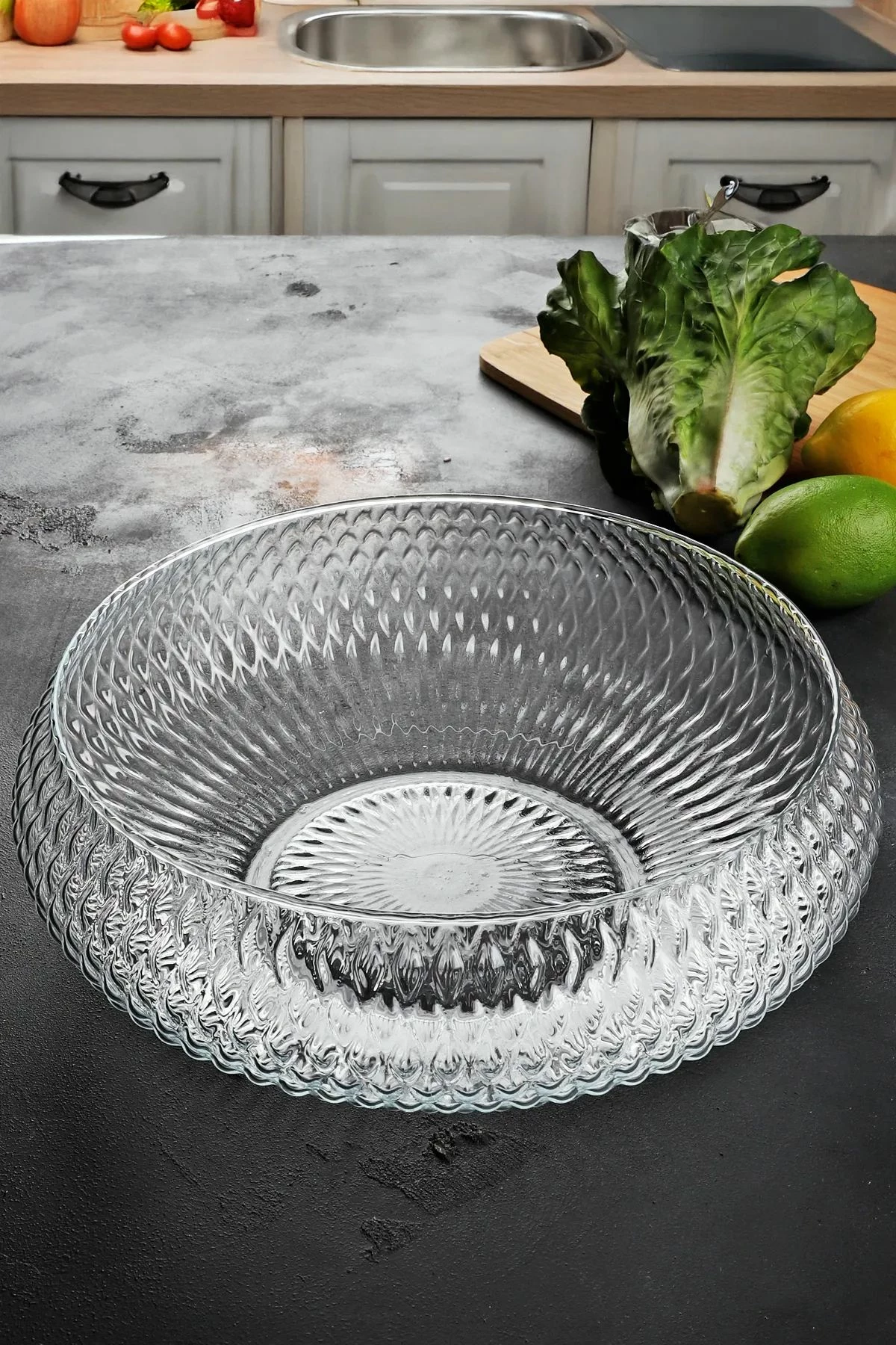 Enë sallate prej qelqi, Hermia Concept, Bade-Tokyo, 26cm