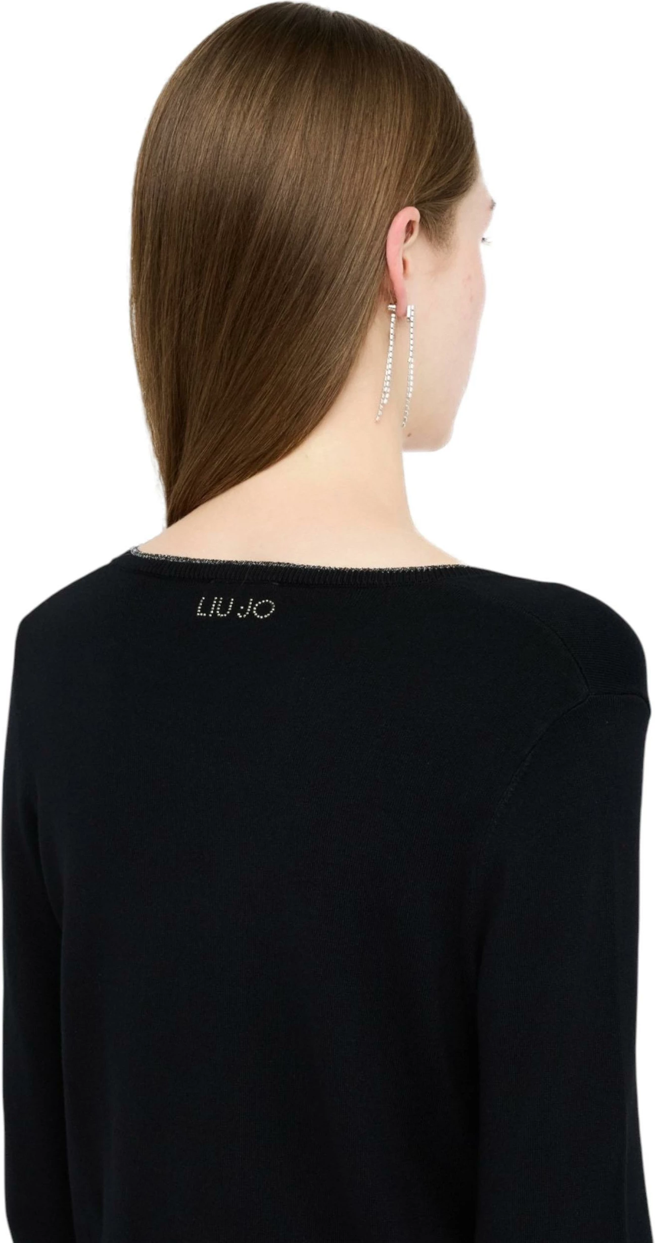 Xhemper për femra Liu Jo MF5225 MS49I, i zi [Madhësia: XS]