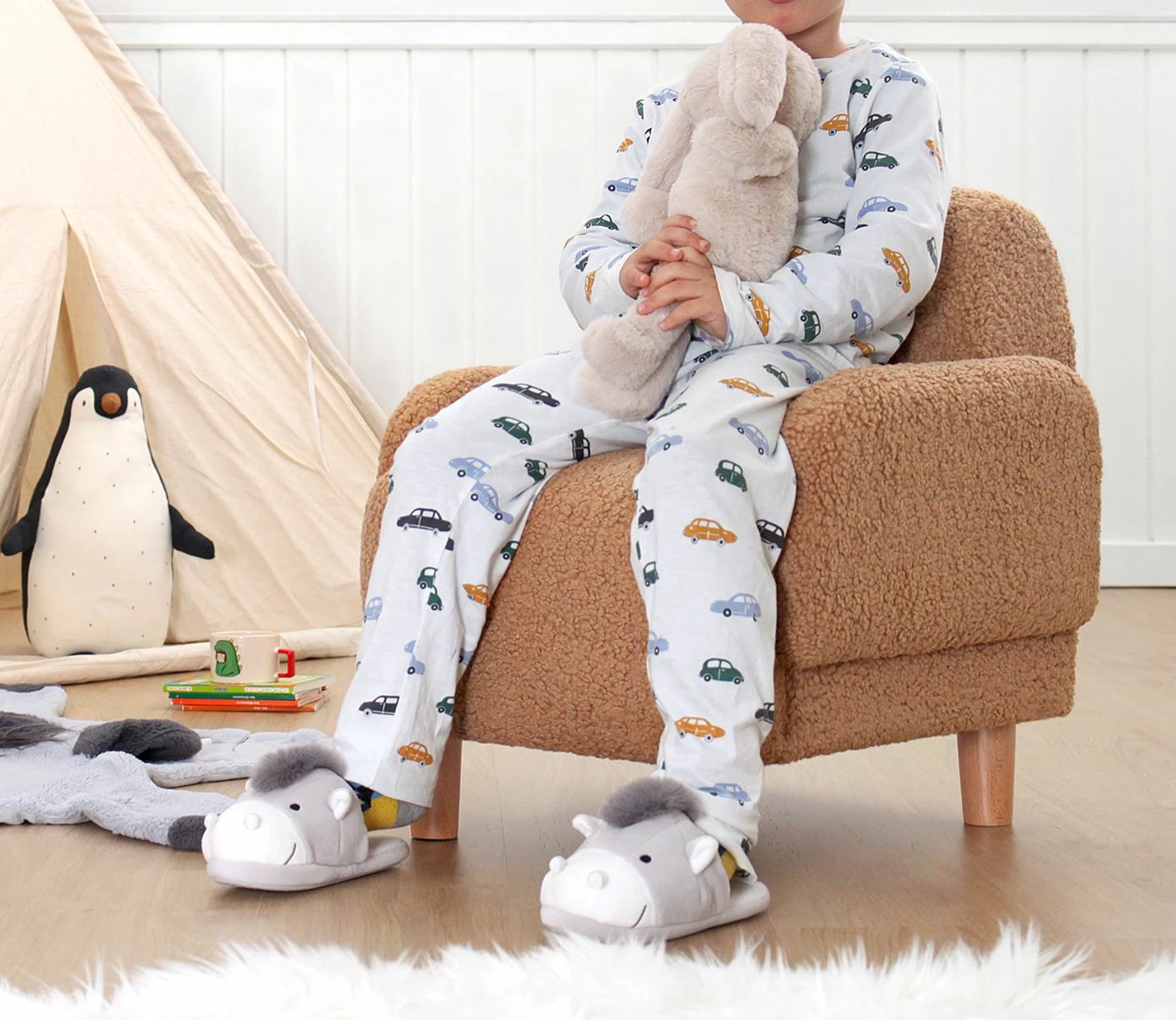 Karrige fëmijësh me krahë, Cobie Teddy, ngjyrë kafe