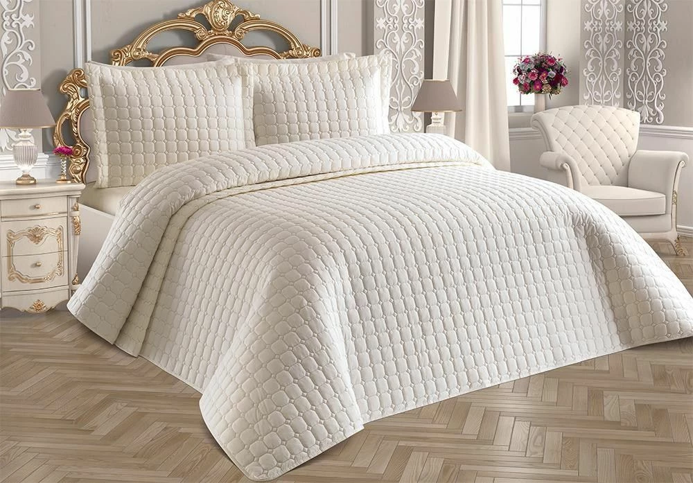 Set mbulesë krevati dopio L'essentiel, Estiva, krem