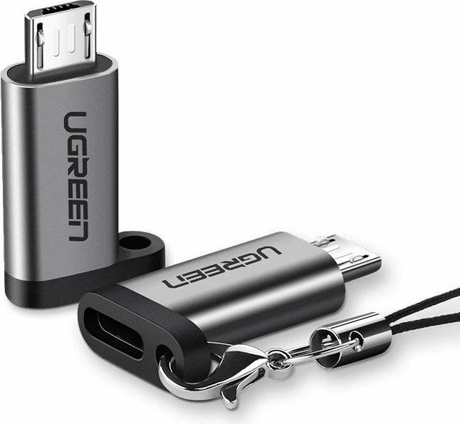 Adapter Ugreen USB Type C në micro USB 50590, Gri