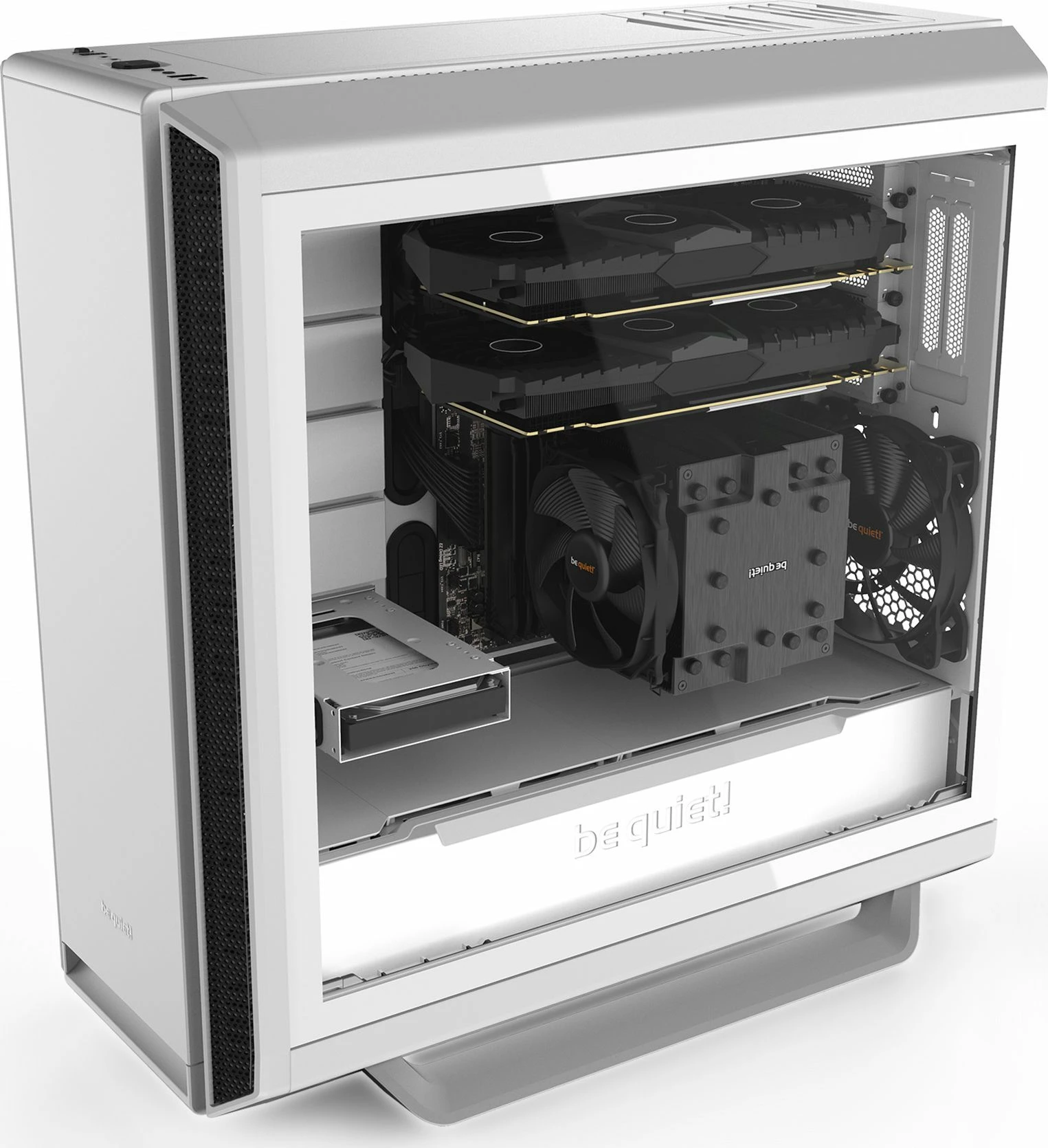 Kasë be quiet! Silent Base 802 Window BGW40 Midi Tower, ATX/eATX, tempered glass, 3x140mm fan, e bardhë
