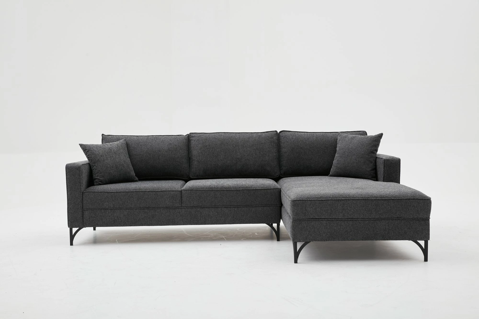Këndare Atelier del Sofa, Berlin, e djathtë, antracit, e zezë