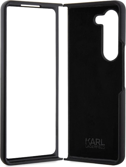 Mbështjellës Karl Lagerfeld KLHCZFD5SNIKBCK për Samsung Galaxy Z Fold5, silikon, i zi