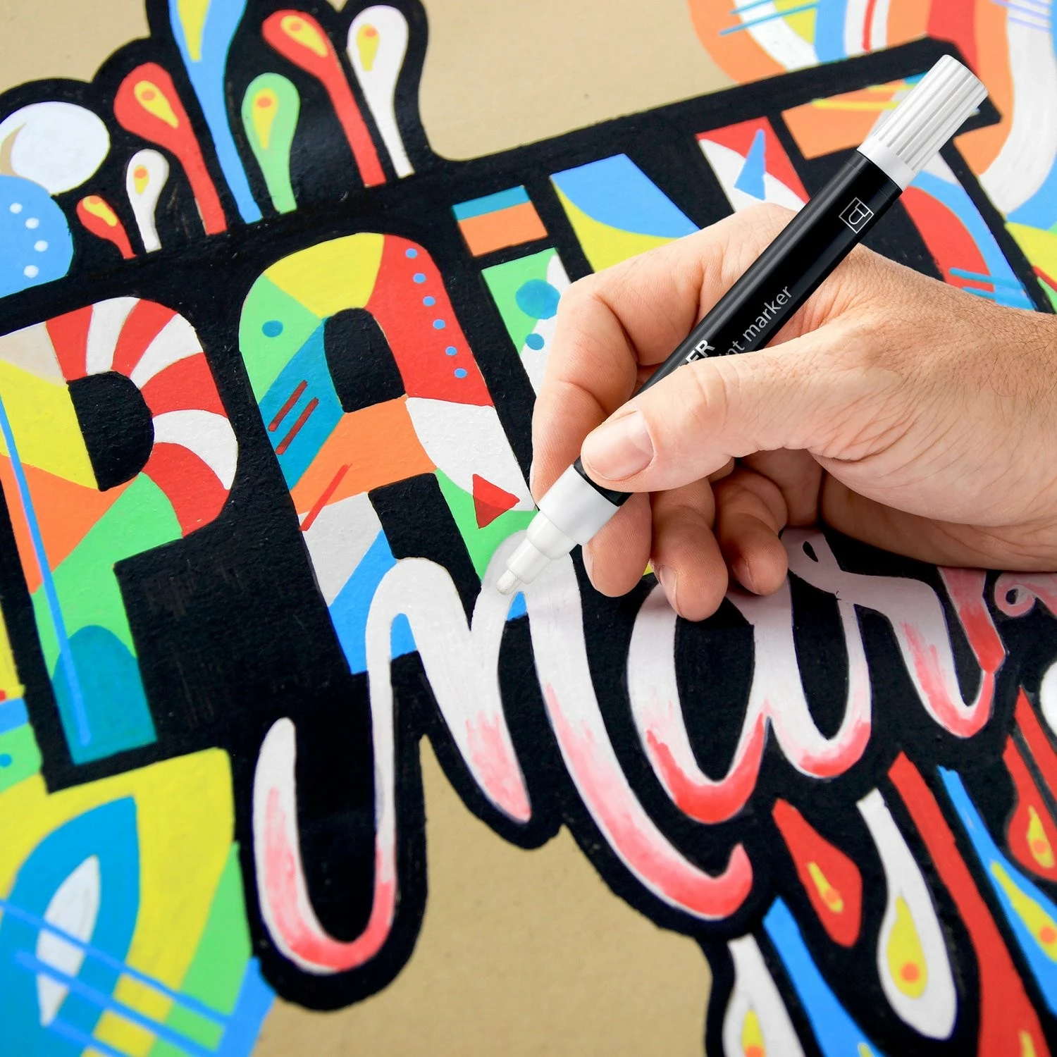 Set markerë akrilik STAEDTLER Lumocolor 6 copë, pastel