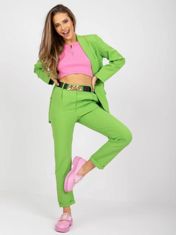 Blazer Italy Moda femra, e gjelbër