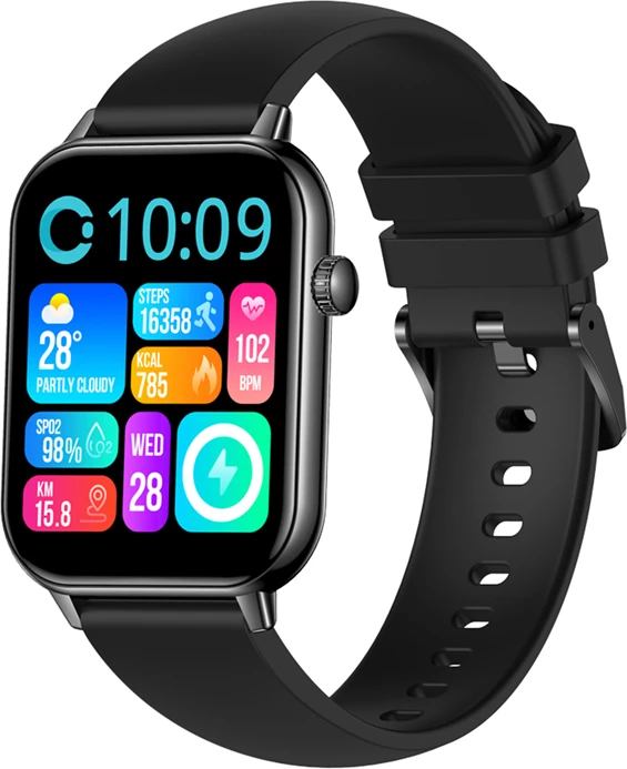 Smartwatch Colmi C28 1.93" AMOLED, thirrje Bluetooth, 230mAh, e zezë