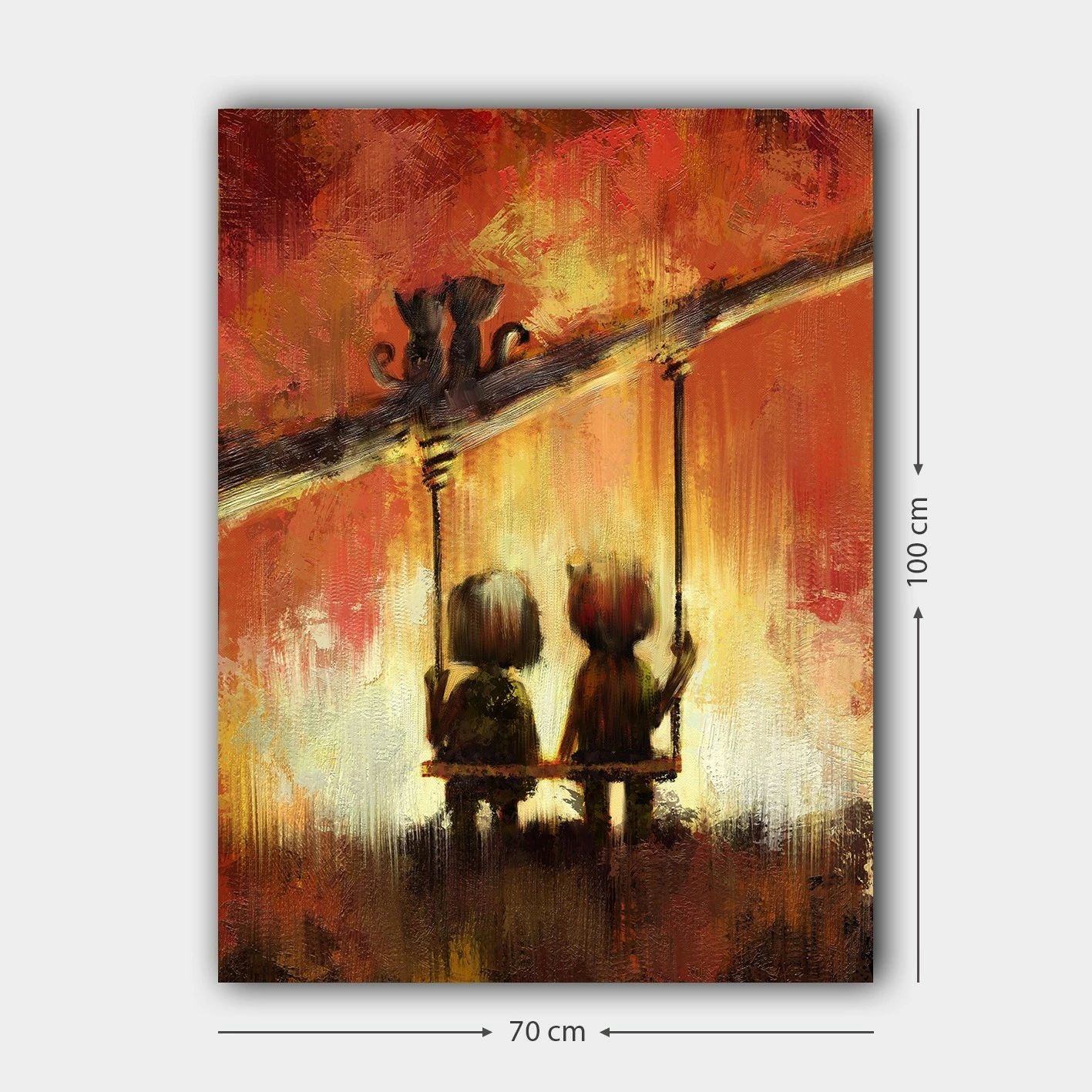 Pikturë dekorative në kanavacë, shumëngjyrëshe, Wallity, 70x100cm, 315642092_70100