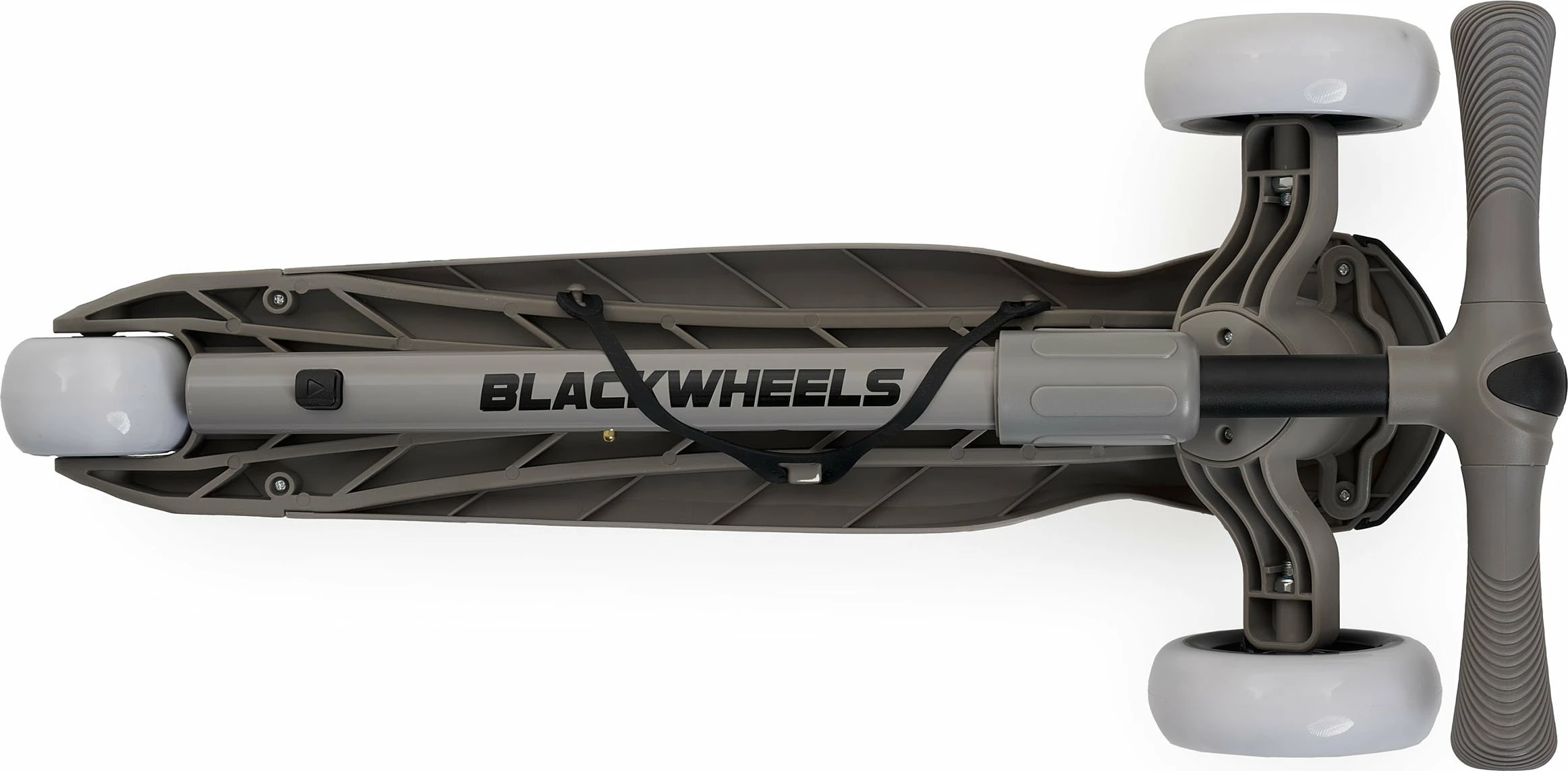 Skuter tre-rrotësh Blackwheels Blink, rrota LED, i palosshëm, 61-75 cm, 25 kg max, gri