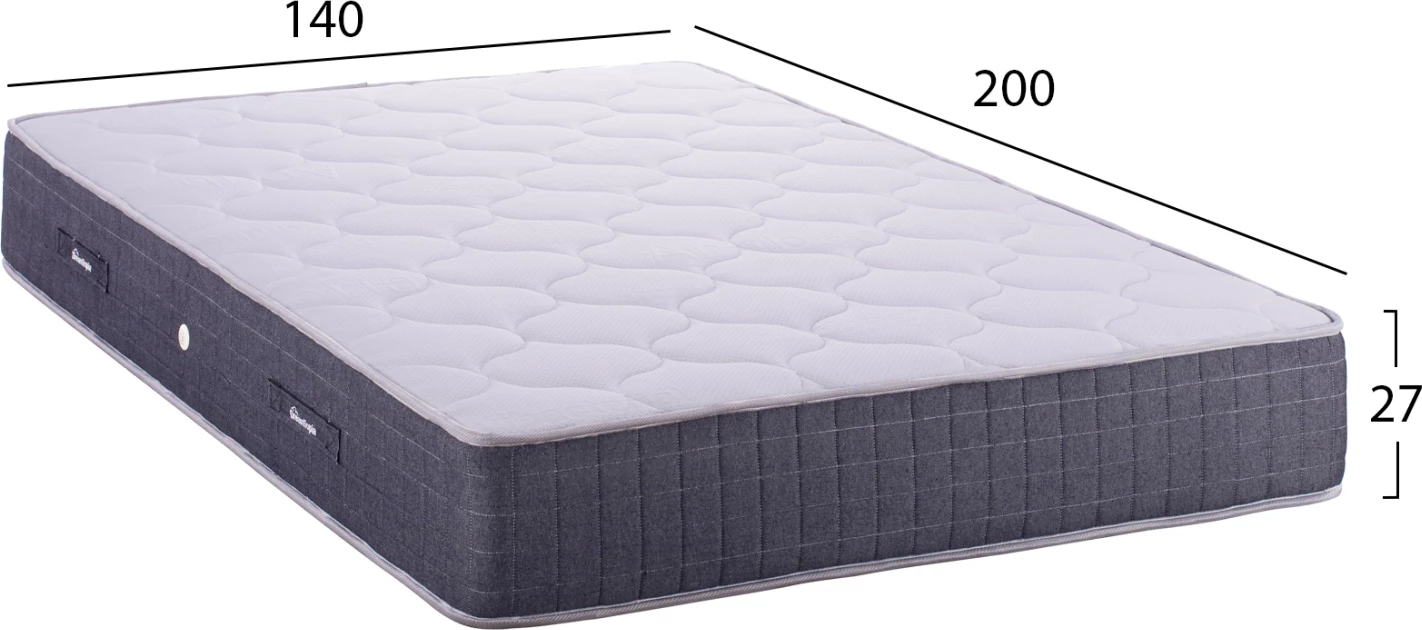 Dyshek DREAMTOPIA, seria CLOUD09, sustema Bonnell, 140x200 cm