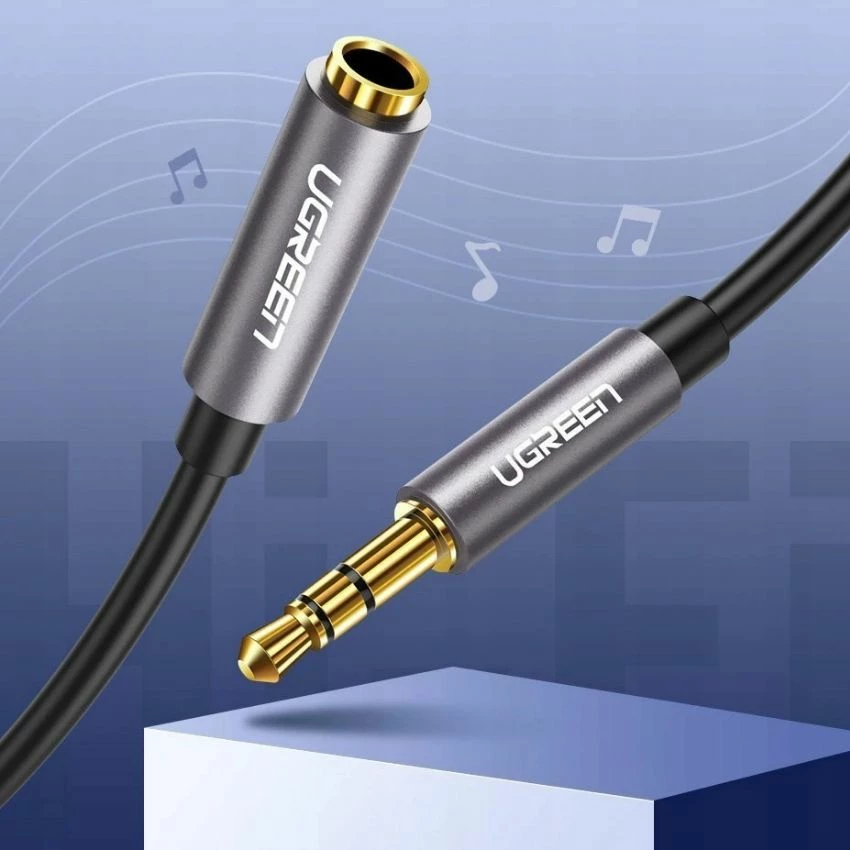 Kabl zgjatues AUX 3.5mm Ugreen 10594 2 m, argjend