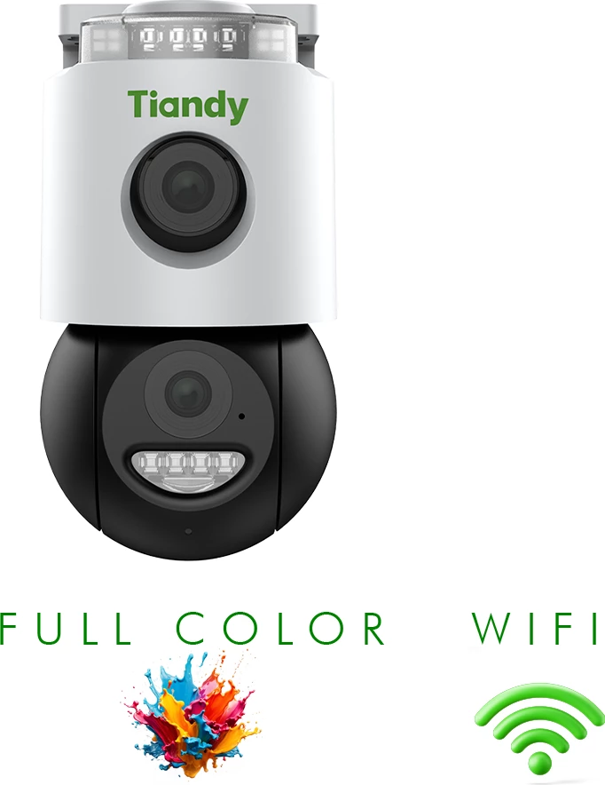 Kamerë e jashtme Tiandy 3MP Color Maker WiFi PT TC-H363N
