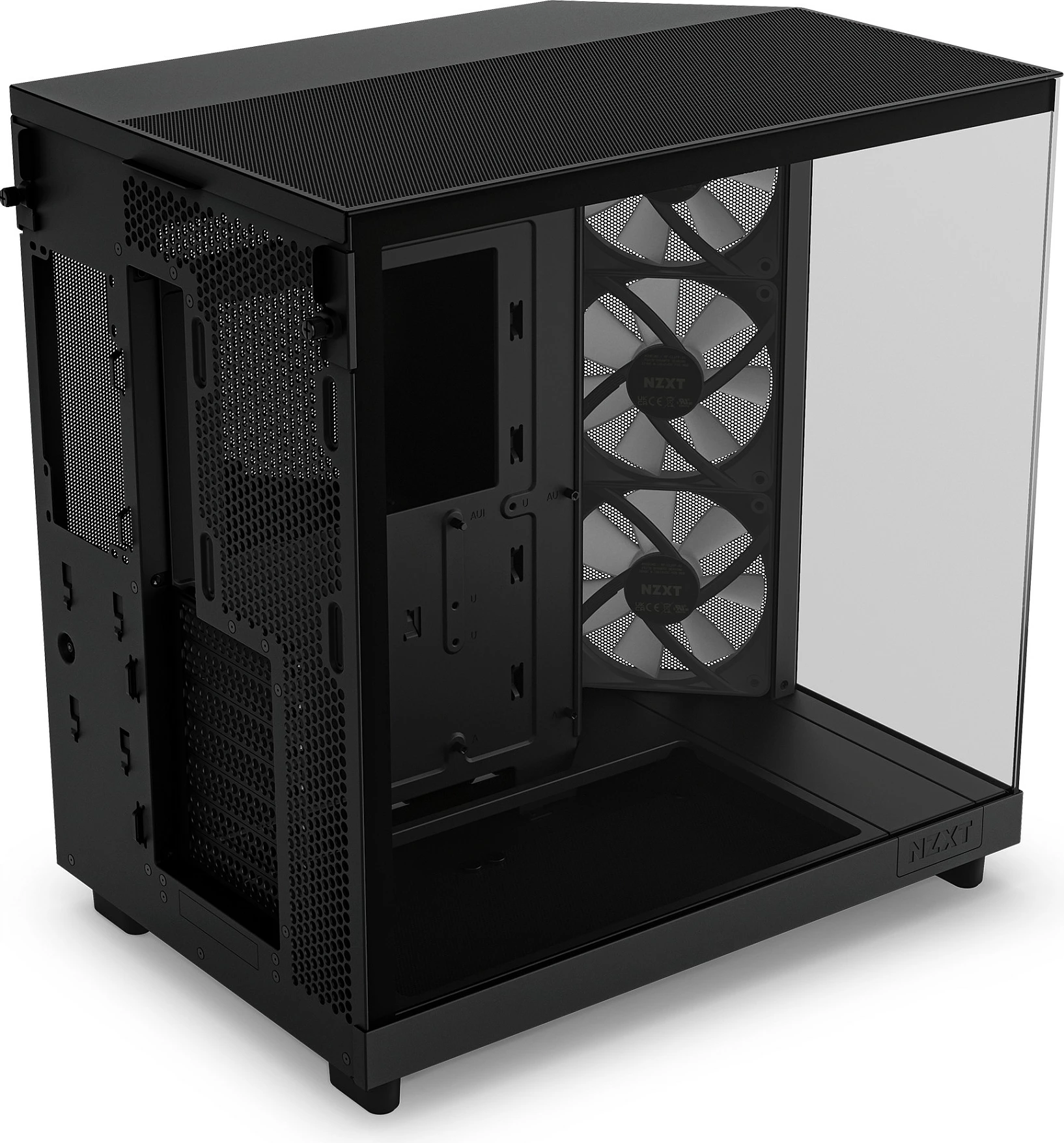 Kasë NZXT H6 Flow RGB Midi Tower, ATX/micro ATX/Mini-ITX, xham i temperuar, e zezë
