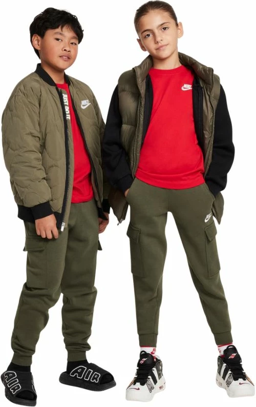 Maicë fëmijë Nike Sportswear FZ5177 657, e kuqe [Madhësia: S]