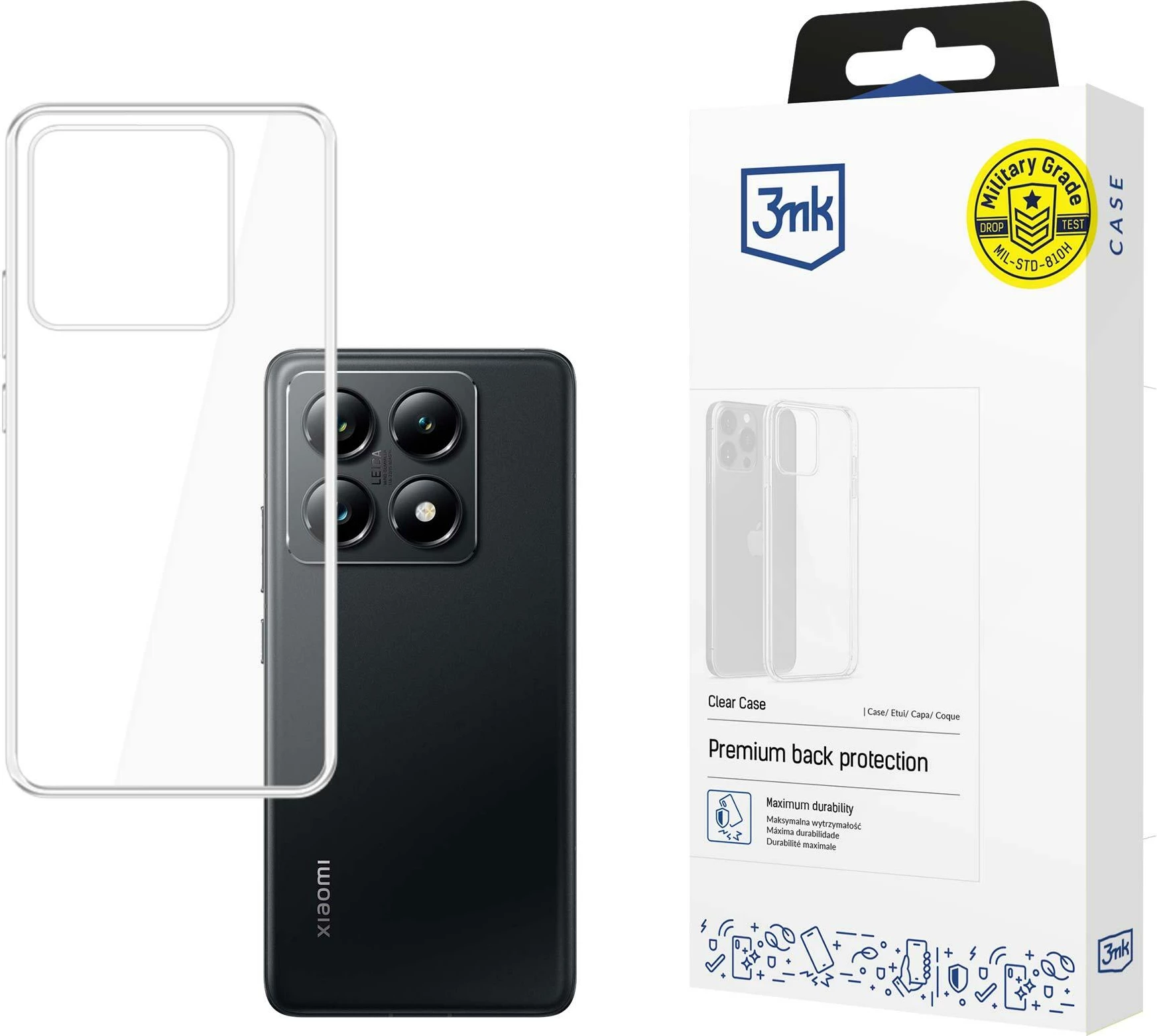 Mbështjellës 3mk Protection për Xiaomi 14T Pro, transparent
