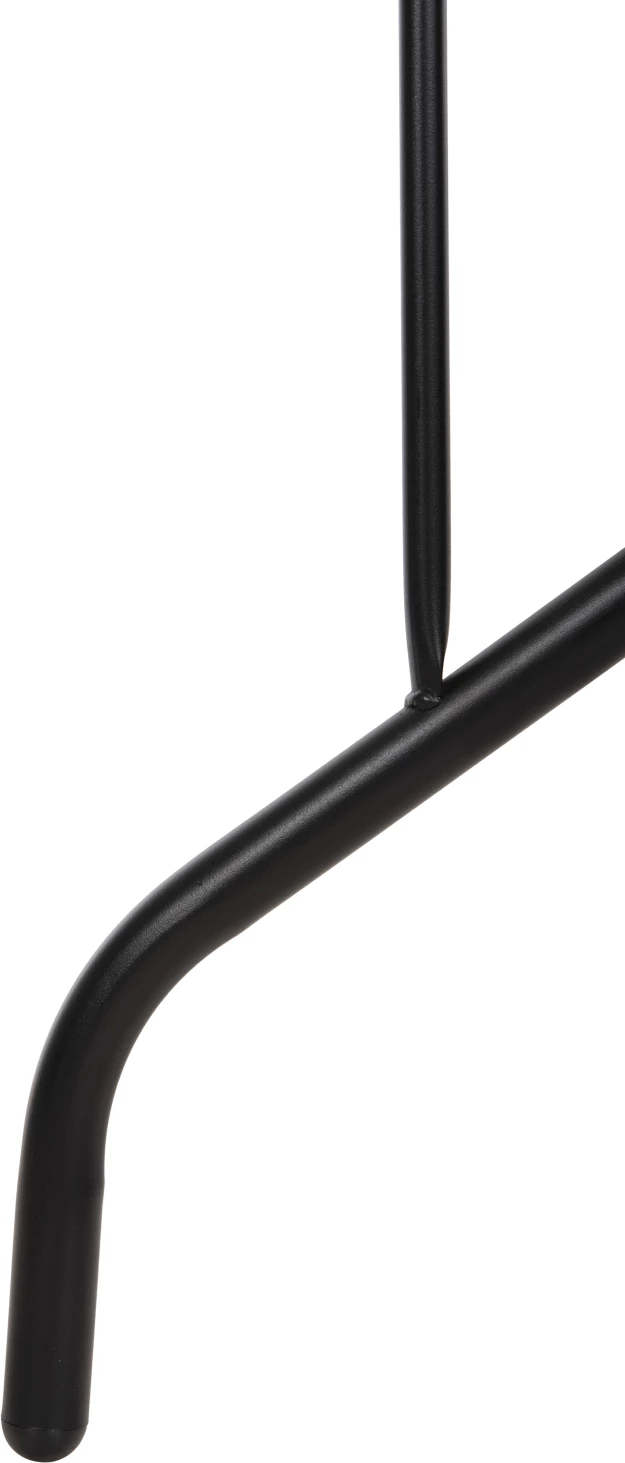 Tavolinë metalike për jashtë ADAM, e zezë me sipërfaqe xhami të forcuar, 120x70x70H cm