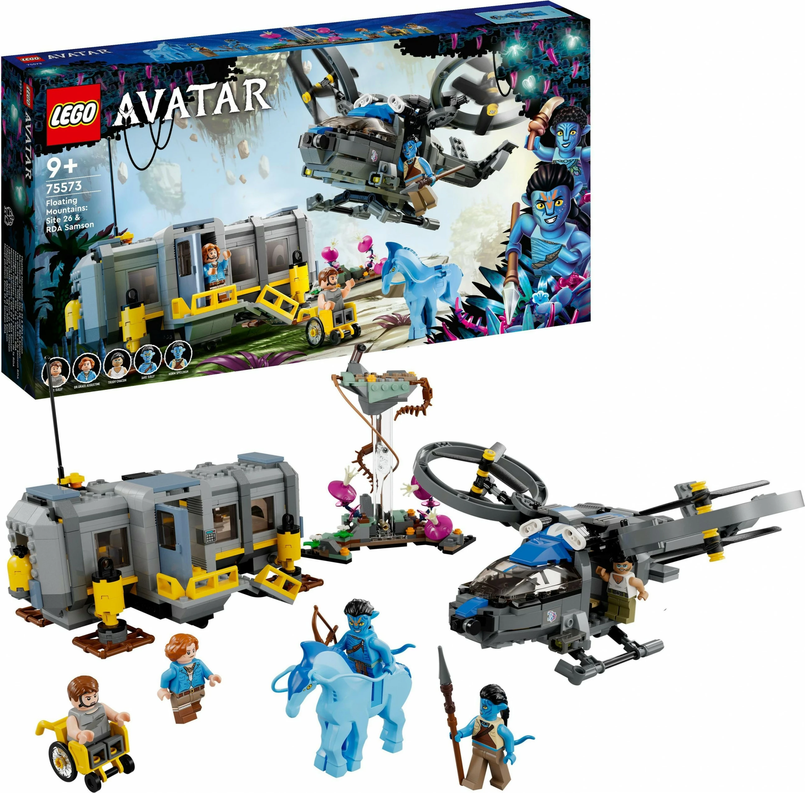 Set për ndërtim LEGO Avatar Floating Mountains: Site 26 & RDA Samson, 887 pjesë, Multikolor