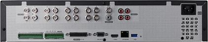 Video rekorder për kamera Hanwha Wisenet HRX-1635, 16 kanal, 4K HDMI, pa HDD, i zi