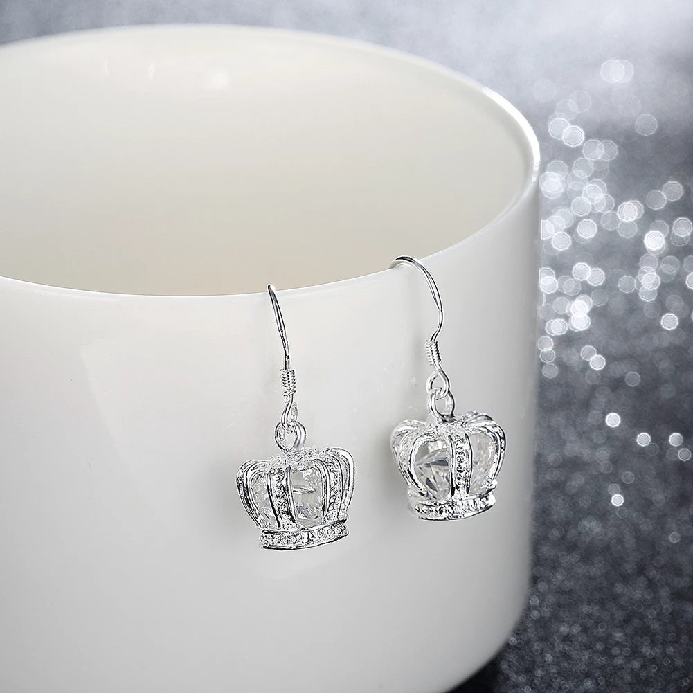 Vathë elegant në formë kurore mbretërore VEFKM, të argjendtë